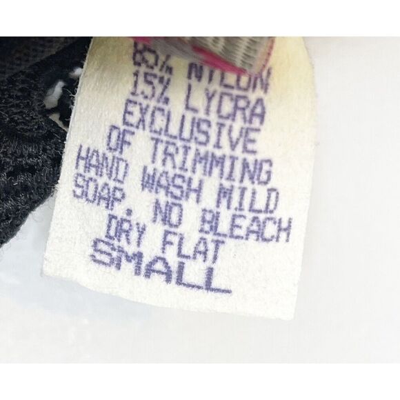 NEW Vintage 90s Rebecca Intimates Small High Cut Black Sheer Negligee Bodysuit - Picture 10 of 10